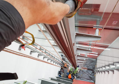 Installation neue LED-Beleuchtung