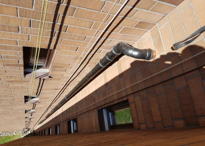 Montage Wasserleitung an zwei Hochhäusern im Alpenblick in Cham