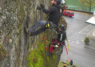 Seilarbeit in Aktion